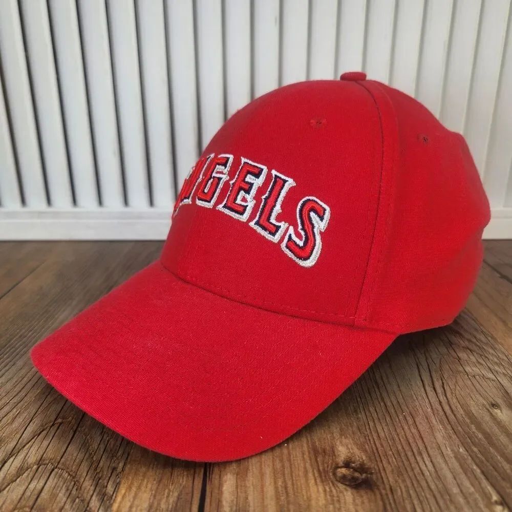 Los Angeles Angels Nike Legacy91 OSFA Fitted Hat Cap Red Baseball MLB Team Logo